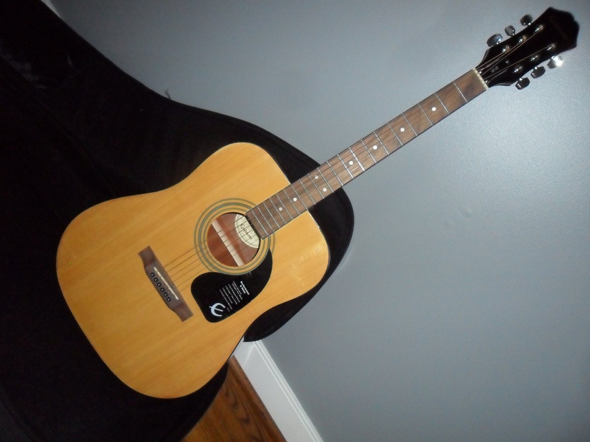 渚*ア様 超美品 Epiphone DR-100/EB ホール＆PU搭載 ピアノ Epiphone DR-100 EB Acoustic Guitar Ebony Black 6-String