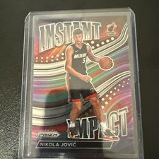 2021-22 prizm Nikola Jovic Miami Heat 2023 nba finals instant impact 🏀