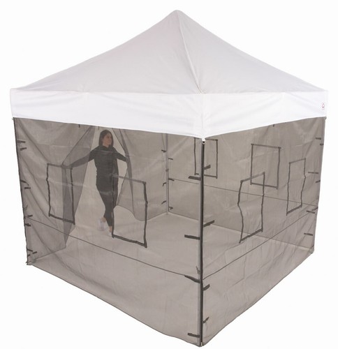 Pop Up Canopy Tent 10x10 w/Mesh Sidewalls Screen Netting Vendor Booth Tailgate - Picture 2 of 22