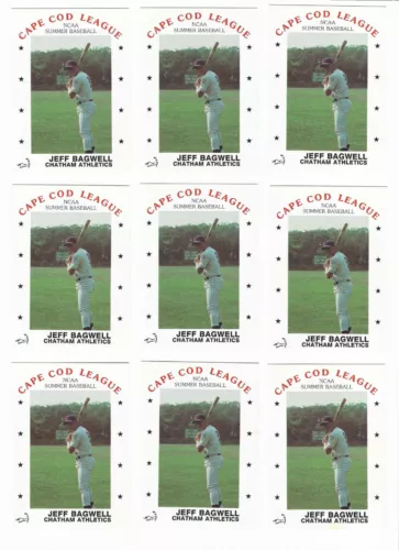 1988 Jeff Bagwell Pre-Rookie P&L Promotions Cape Cod League minor league card