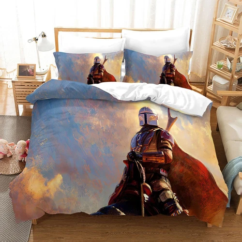 Yoda Bettwäsche Set Bettbezug Kissenbezug 135x200 200x200 220x240 Mandalorian DE - Bild 19 von 22