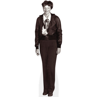 Amelia Earhart (BW) lebensgroßer Ausschnitt