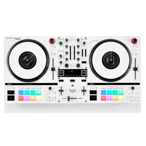 Hercules DJ Control Inpulse T-7 DJ-Controller Weiss - Bild 4 von 9