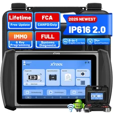 XTOOL IP616 OBD2 Scanner Automotive Tools Car Key Programmer Diagnostic Tool FCA