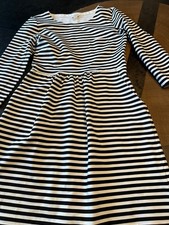 J CREW FACTORY DRESS W/ POCKETS WOMENS 2 CLASSIC PREPPY STRIPE STRETCH