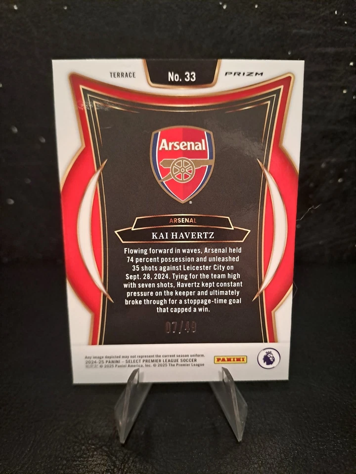 Kai Havertz SP Winter Camo Card #/49 Panini Select 2025 Arsenal - Image 2 of 2