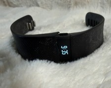 Fitbit Black Charge HR Activity Tracker Heart Rate Small Band Charger Works