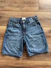 Abercrombie Kids Denim Shorts Boys 13/14 Regular Medium Wash Zip Fly 5 Pocket