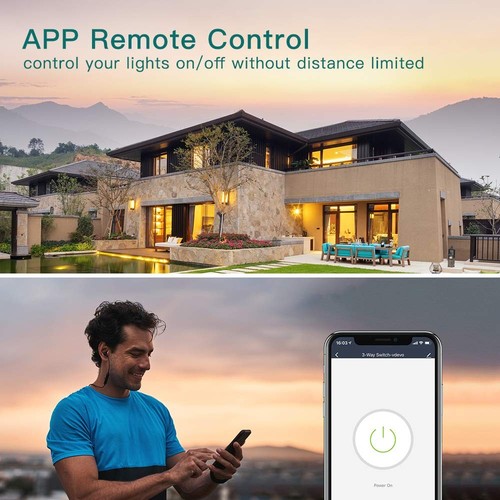 3-Way Smart Light Switch 4-Pack - Wi-Fi Enabled, Works with Alexa & Google - Picture 7 of 11
