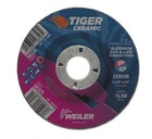 Weiler 58325 Tiger Grinding Wheel, 4-1/2 in dia x 1/4 in Thick x 7/8 in Arbor