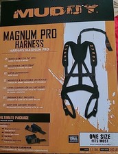 Muddy Outdoors Magnum Pro Padded Adjustable Treestand Harness System, Black