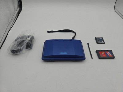 Nintendo DS Model NTR-001 Cobalt Blue Tested Working Console Charger Games Minty
