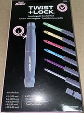 Susan Bates Twist  Lock Interchangeable Crochet Hook Set 12706 BRAND NEW