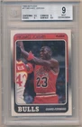 MICHAEL JORDAN 1988/89 FLEER 3RD YEAR CARD #17 CHICAGO BULLS BGS 9 MINT W/ 9.5