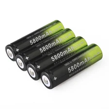 4PCS-18mm*65mm Rechargeable Batterie.s Li-ion 3.7V  USA FAST SHIPPING