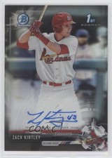 2017 Bowman Draft Chrome Pick Black Refractor 25/75 Zach Kirtley Auto 1u4
