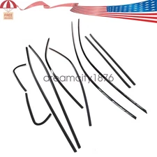 Black Stainless Steel For Toyota Camry 2018-24 Window Molding Decor Strip Trim