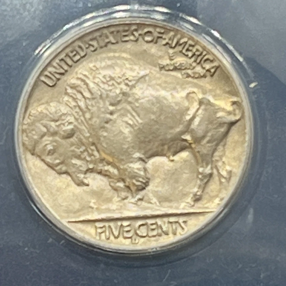 1937-D Buffalo Nickel     ANACS AU58 11DA25 - Image 3 of 4