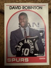 1989 David Robinson (RC) San Antonio Spurs NBA Hoops Rookie Card #138 US Navy. rookie card picture