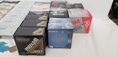 Large Lot New 3.5" Floppy Disks 470 Vintage BASF Sony TDK Verbatim Maxell 3M KAO - Bild 4 von 8