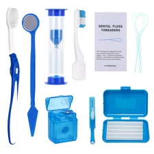 Braces Cleaning Kit for Teeth, Portable Orthodontic Toothbrush Kit Oral Care 