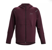 Under Armour UA Unstoppable Fleece Full Zip Hoodie  Jogger Set- Maroon - Size