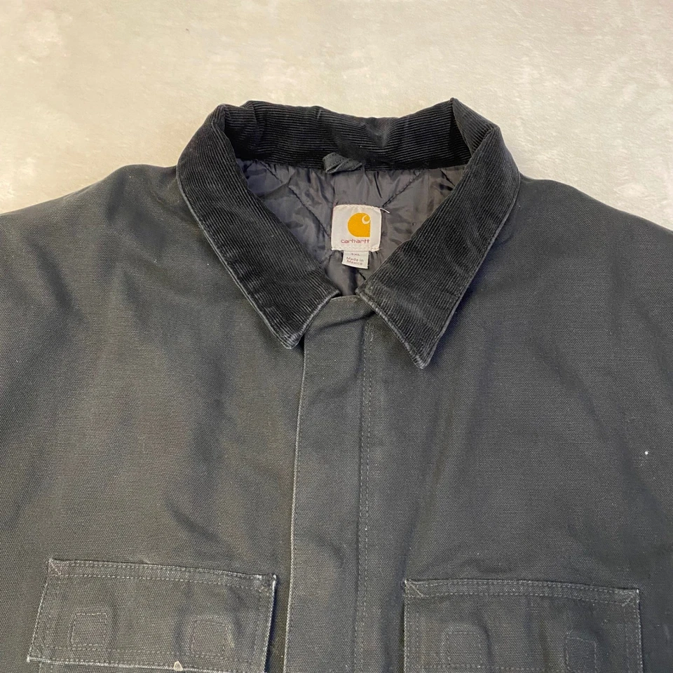 Carhartt Mens Work Coat Chore Jacket Quilted Lined Black 4XL C003 BLK - Image 2 of 4
