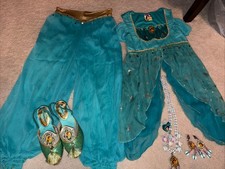 Disney Store Princess Jasmine Aladdin Halloween Girl Dress Up Costume Size 7/8