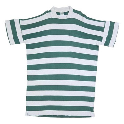Nantucket Island Damen grün & weiß gestreift Tag Baumwollmischung Kleid 3XL Relaxed