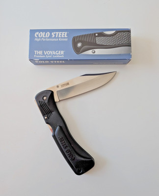 Cold Steel Japan 34LC Voyager Clip Point Blade Pocket Knife New Box 1st Gen