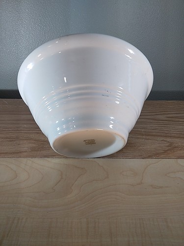 Ciotola di miscelazione Harker Hotoven vintage ceramica più antica d'America 10" foglie verdi - Foto 5 di 15