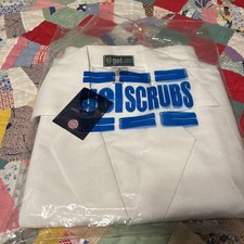 GELLABS NEW UNISEX WHITE LAB COAT Small With P Purdue On Chest Pocket