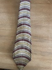 Vintage 40s Silk Art Deco Rockabilly Necktie Tie Van Heusan