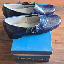 Jumping-Jacks Navy Leather Heels Childrens US Size 2 MPN 09314