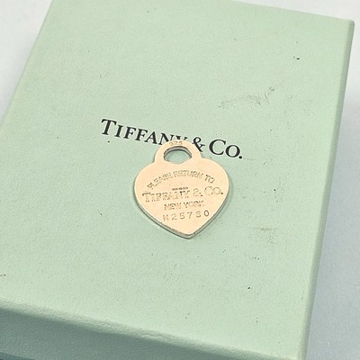 Tiffany & Co. Return Medium Herz Anhänger Ring Charm für Armband Halskette