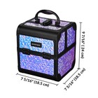 Byootique Makeup Train Case Kit with Cube Case Cosmetic Organizer Mermaid Purple — photo 8