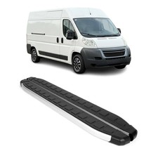 Seitenbretter Trittbretter für Peugeot Boxer 2006-2020 L4 Langer Alu Schwarz