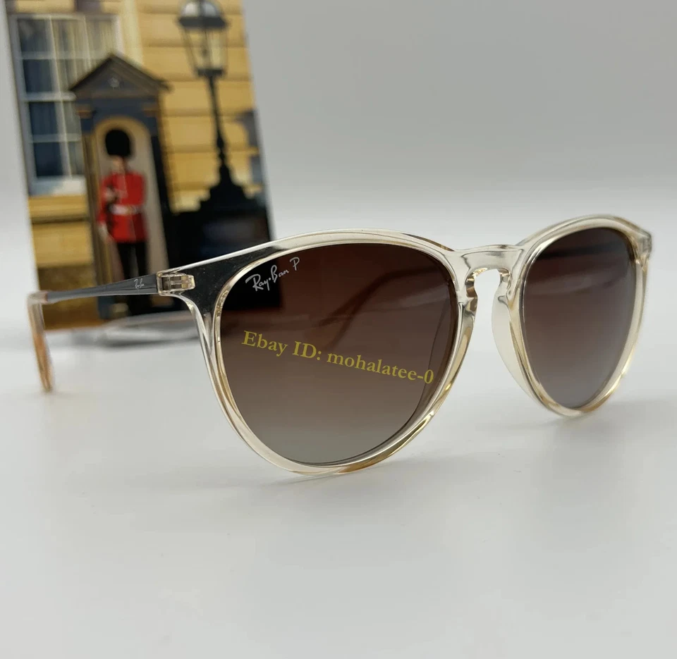*Nuevo* Gafas de sol polarizadas Ray-Ban RB4171 Erika 6514/13 marrón degradado UV400 Foto 4 de 4