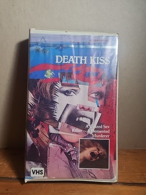 Death Kiss Rare Sex Killer VHS Prism Horror Murder Mystery Clamshell White Label