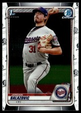 2020 Bowman Chrome Prospects Jordan Balazovic Minnesota Twins #BCP-123