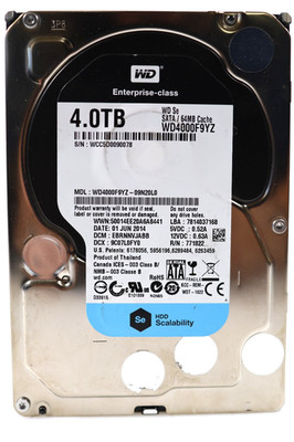 Western Digital 4TB 3.5'' SATA III WD 7200RPM CMR WD4000F9YZ-09N20L0