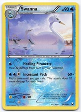 Swanna 36/108 Dark Explorers Reverse Holo Rare Pokemon Card LP