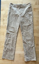 Ralph Lauren Black Label Corduroy Sz 6 Tan Khaki Straight Leg Trousers Pants