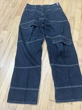 Men s Marithe Francois Girbaud Y2K Utility Pocket Multi seam Jeans Size 32 Dark