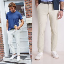 Vineyard Vines Mens On The Go Chino Pants 40 Khaki Performance Golf Athletic