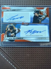 2025 Bowman’s Best Kevin McGonigle Max Clark Orange Refractor Dual Auto /25 DET