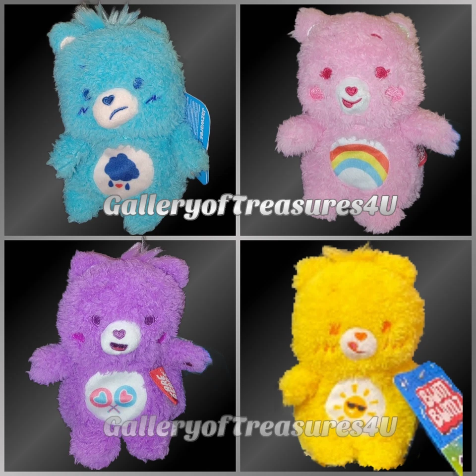 Care Bears Bum Bumz Mini Plush Cheer Grumpy Funshine Share  Bear 4.5" Squishy - Image 2 of 3