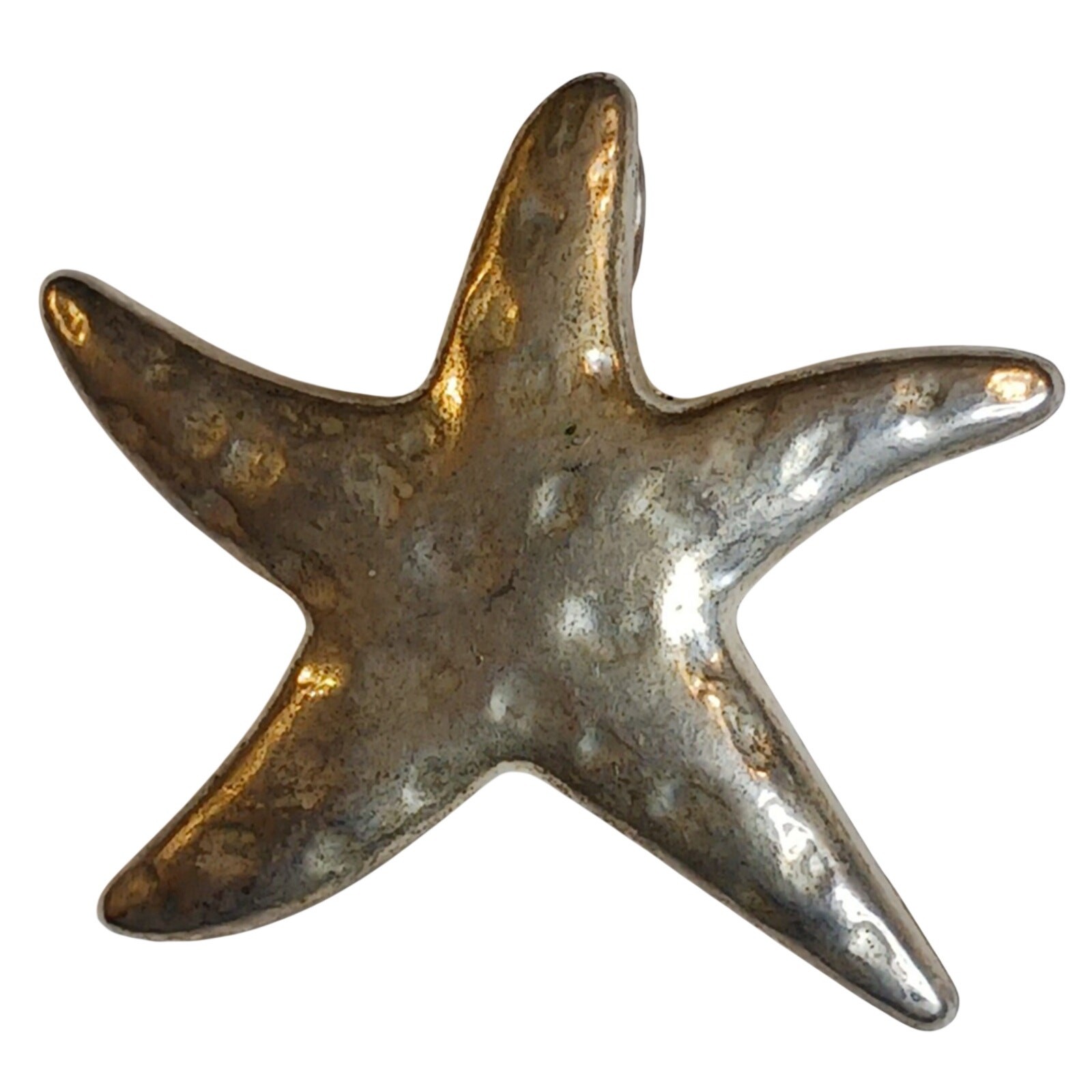 Rustic Starfish Statement Pendant Distressed Naut… - image 1
