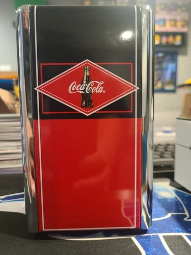 Vintage Metal Coca Cola Napkin Holder Dispenser Red Chrome Retro