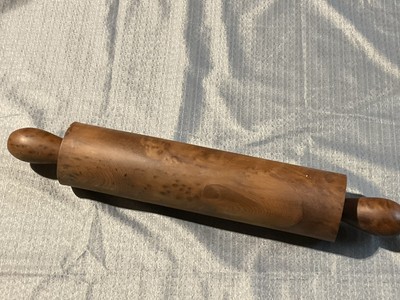 Rolling pin used for decorative purposes but fully functional in kitchen